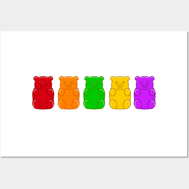 Gummy Bears Wall Art by novabee